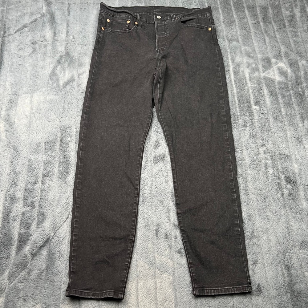 Levis 501 Skinny Black Denim Jeans W30 PC9-22861-2840 Mens